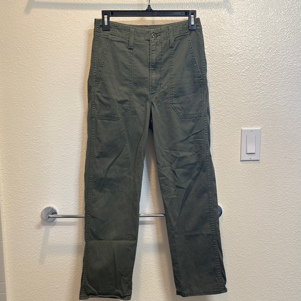 Levi's Green Cargo Pants Utility Style